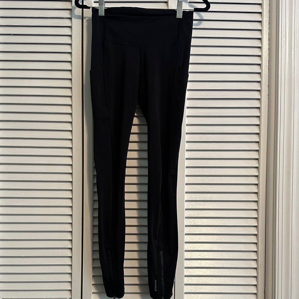 Athleta Ultimate Run 7/8 Tight Black Leggings